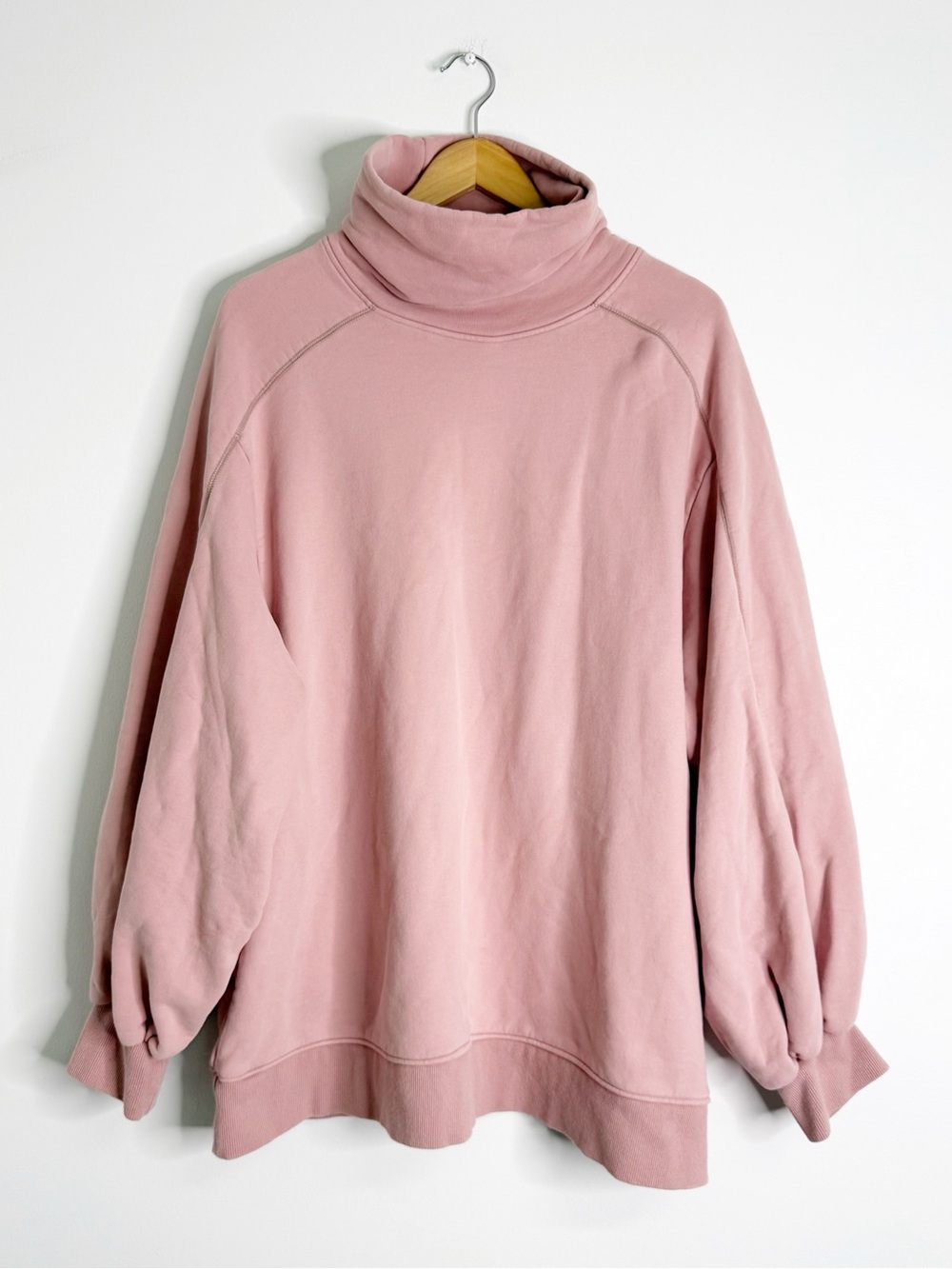 LIT Active Blush Pink Funnel Neck Sweatshirt Pullover XL